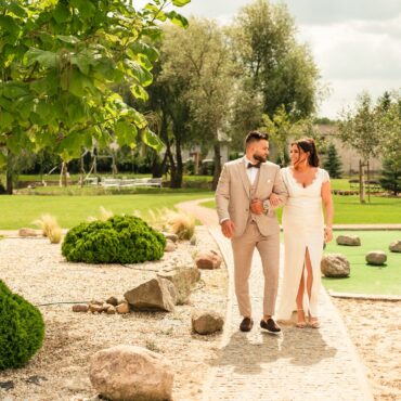 Sesja ślubna przy zachodzie słońca