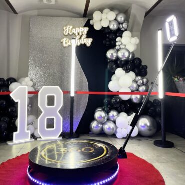 Fotobudka 360 stopni na osiemnastce