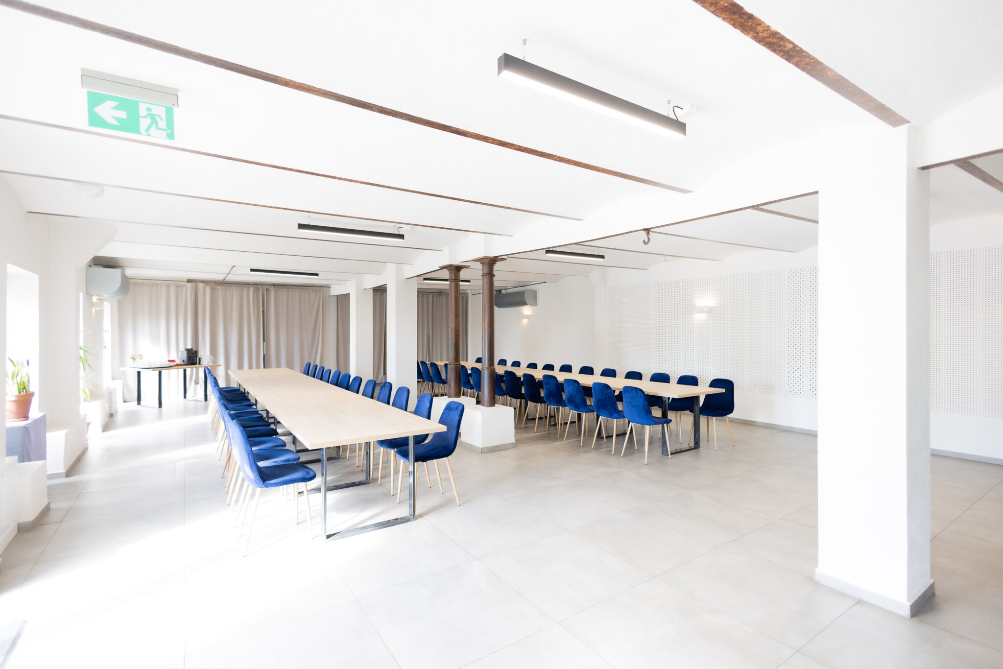 Sala konferencyjna Spichlerz w ustawieniu podłużnym