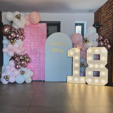 Ścianka z okazji osiemnastych urodzin